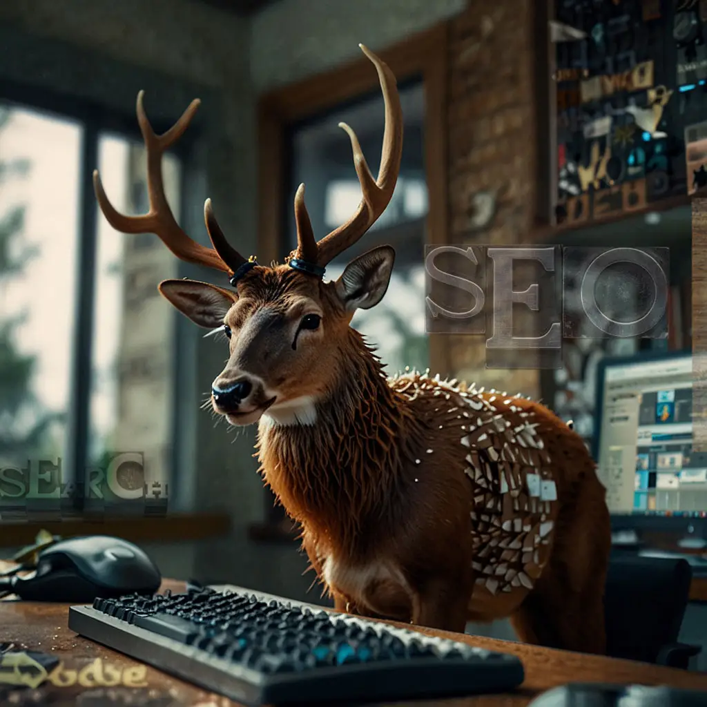 Graphiste version caribou en rendu AI | Whelk inc.