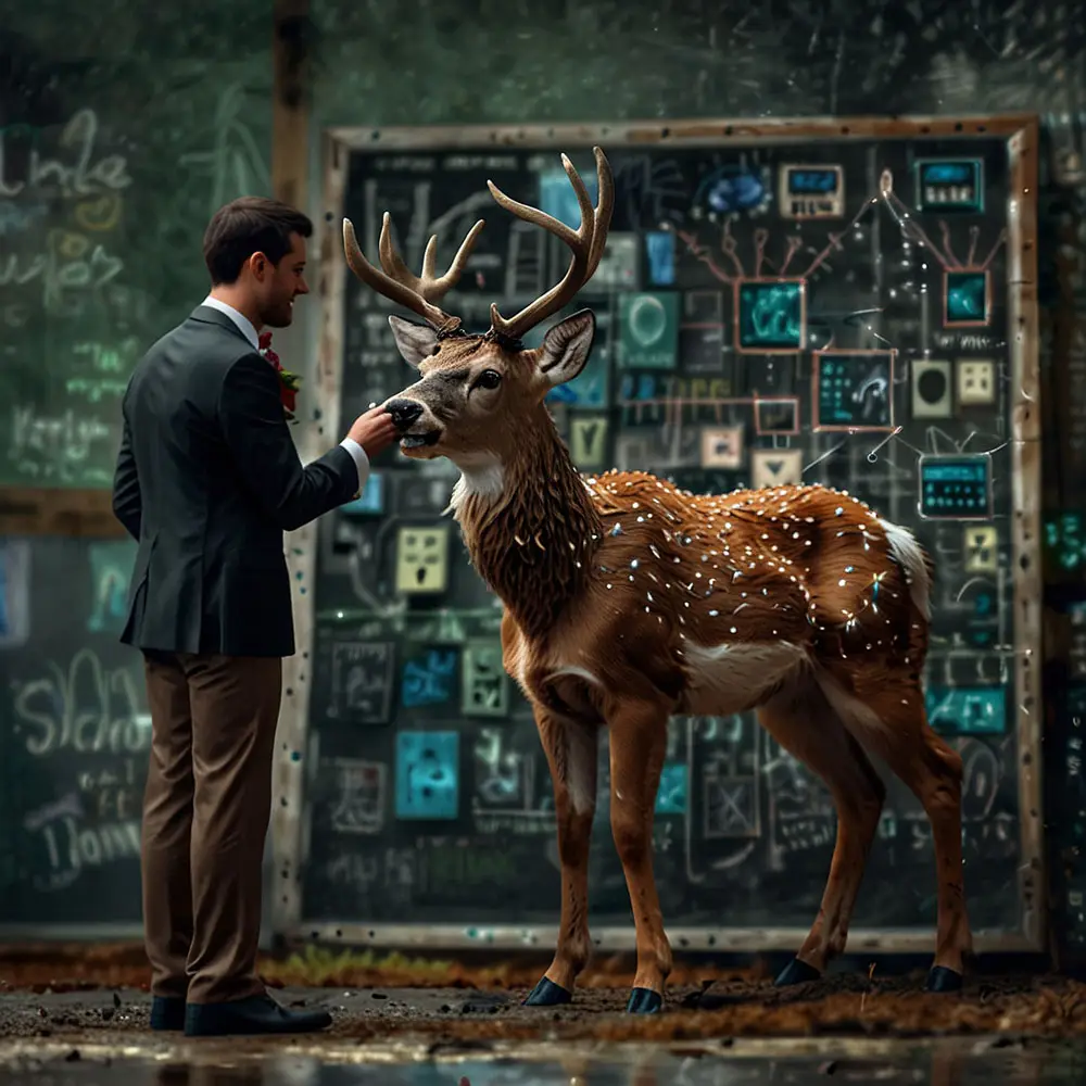 Artificial Intelligence rendering example | Whelk inc.