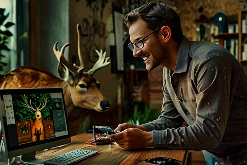 Homme à la recherche d'une agence de marketing numérique | Whelk inc.